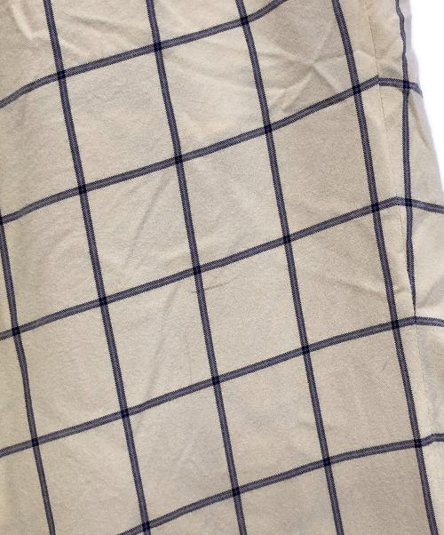 ANCELLM（アンセルム）ANCELLM (アンセルム) RAYON CHECK SLACKS イエロー サイズ:1の古着・服飾アイテム