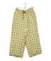 ANCELLM（アンセルム）の古着「RAYON CHECK SLACKS」｜イエロー
