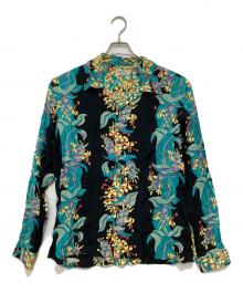Sun Surf（サンサーフ）の古着「LONG SLEEVE HAWAIIAN SHIRT "KAHILI GINGER"」｜グリーン