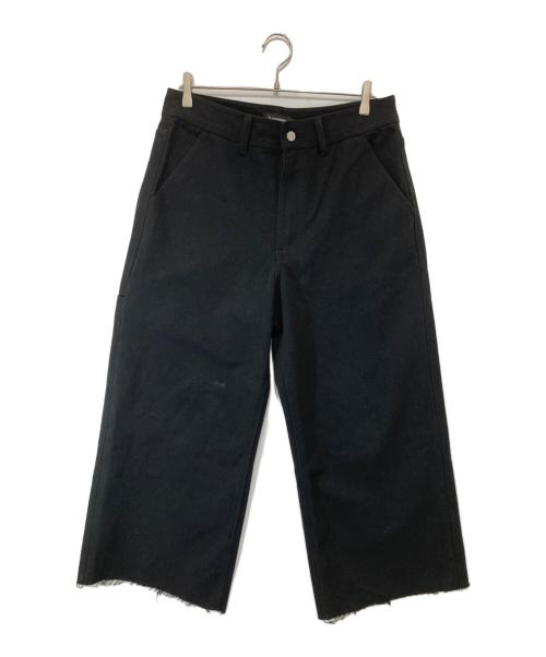 ASAPMODE（エイサップモード）ASAPMODE (エイサップモード) カットオフデニムパンツ ブラック サイズ:Lの古着・服飾アイテム