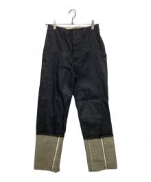 FETICO（フェティコ）の古着「12oz HIGH-RISE COATING JEANS」｜インディゴ