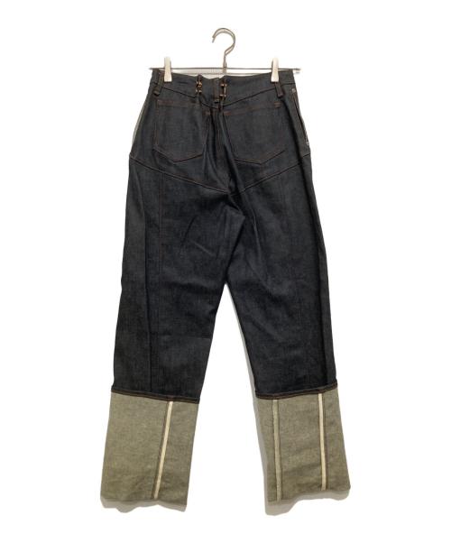 FETICO（フェティコ）FETICO (フェティコ) 12oz HIGH-RISE COATING JEANS インディゴ サイズ:2の古着・服飾アイテム