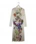 Ameri（アメリ）の古着「SMOKE FLOWER FLARE DRESS　スモークフラワ―フレアドレス　0125105720100」｜アイボリー