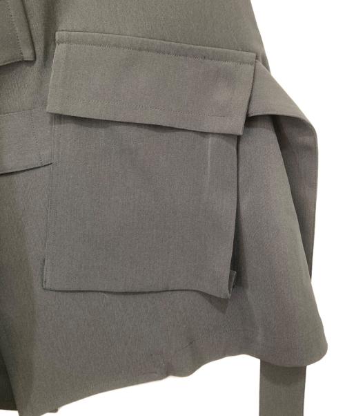 Ujoh（ウジョー）Ujoh (ウジョー) STUDIOUS (ステュディオス) 別注 Pocket W Belted Vest　ポケットダブルベルテッドベスト ブラック サイズ:2の古着・服飾アイテム