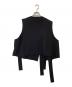 Ujoh (ウジョー) STUDIOUS (ステュディオス) 別注 Pocket W Belted Vest　ポケットダブルベルテッドベスト ブラック サイズ:2：17000円