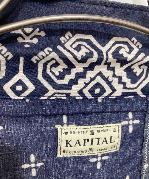 KAPITAL（キャピタル）KAPITAL (キャピタル) Bandana Patchwork 1st Jacket（バンダナパッチワーク ジャケット）K1904LJ077 ネイビー サイズ:XXLの古着・服飾アイテム