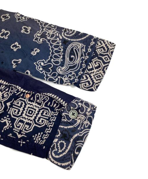 KAPITAL（キャピタル）KAPITAL (キャピタル) Bandana Patchwork 1st Jacket（バンダナパッチワーク ジャケット）K1904LJ077 ネイビー サイズ:XXLの古着・服飾アイテム