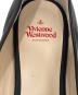 中古・古着 Vivienne Westwood (ヴィヴィアンウエストウッド) オーブフラットレザーシューズ ブラック サイズ:38：12000円
