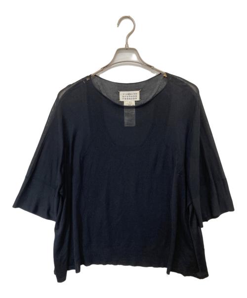 Maison Margiela（メゾンマルジェラ）Maison Margiela (メゾンマルジェラ) シルク シアーニット　S31HA0779 ブラック サイズ:Sの古着・服飾アイテム