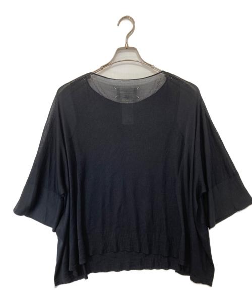 Maison Margiela（メゾンマルジェラ）Maison Margiela (メゾンマルジェラ) シルク シアーニット　S31HA0779 ブラック サイズ:Sの古着・服飾アイテム