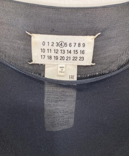 Maison Margiela（メゾンマルジェラ）Maison Margiela (メゾンマルジェラ) シルク シアーニット　S31HA0779 ブラック サイズ:Sの古着・服飾アイテム