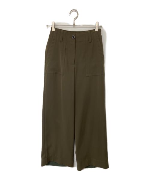 sacai（サカイ）sacai (サカイ) ポリエステルベイカーパンツ オリーブの古着・服飾アイテム