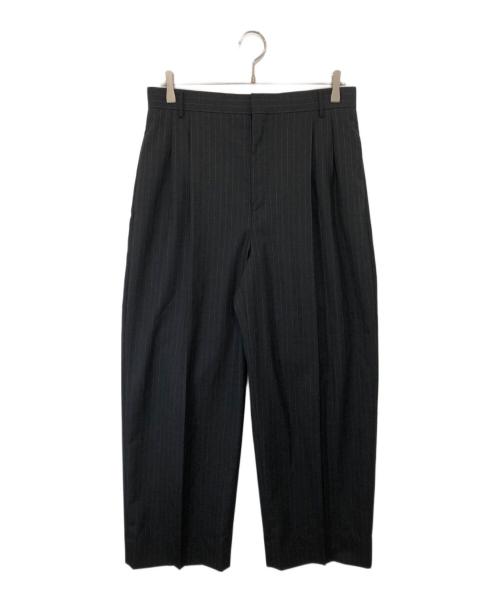 H BEAUTY&YOUTH（エイチ ビューティー&ユース）H BEAUTY&YOUTH (エイチ ビューティー&ユース) ウールトロピカル 2プリーツワイドパンツ　1214-177-9413 グレー サイズ:Mの古着・服飾アイテム