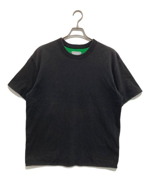 BOTTEGA VENETA（ボッテガベネタ）BOTTEGA VENETA (ボッテガベネタ) ダブルレイヤー コットンジャージー Tシャツ　661788 V16E0M ブラック サイズ:Mの古着・服飾アイテム
