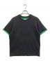 BOTTEGA VENETA（ボッテガベネタ）の古着「ダブルレイヤー コットンジャージー Tシャツ　661788 V16E0M」｜ブラック