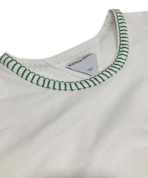 BOTTEGA VENETA（ボッテガベネタ）BOTTEGA VENETA (ボッテガベネタ) カラーステッチTシャツ　686506 V1P70L ホワイト サイズ:Lの古着・服飾アイテム