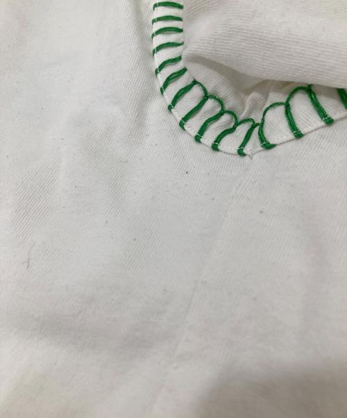 BOTTEGA VENETA（ボッテガベネタ）BOTTEGA VENETA (ボッテガベネタ) カラーステッチTシャツ　686506 V1P70L ホワイト サイズ:Lの古着・服飾アイテム