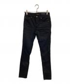 Saint Laurent Parisサンローランパリ）の古着「スリムフィット スキニーデニムパンツ　D05 W/SK-MW エディ期　594588 YO500」｜ブラック