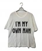VISVIMビズビム）の古着「IM MY OWN MAN オーバーサイズ プリント クルーネック コットンスラブ JUMBO TEE　0121205010024」｜ホワイト