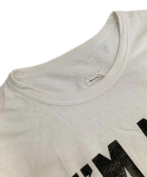 VISVIM（ビズビム）VISVIM (ビズビム) IM MY OWN MAN オーバーサイズ プリント クルーネック コットンスラブ JUMBO TEE　0121205010024 ホワイト サイズ:3の古着・服飾アイテム