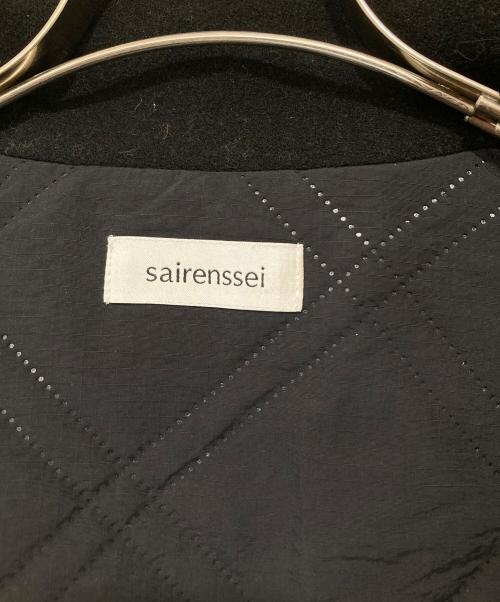 sairenssei（サイレンセイ）sairenssei (サイレンセイ) Rope-Linked Wool Coat　ロープリンクドゥウールコート　25AW ブラック サイズ:Mの古着・服飾アイテム