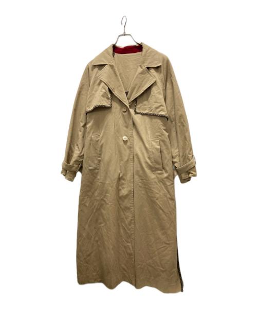 Ameri（アメリ）Ameri (アメリ) STUDIOUS (ステュディオス) 別注REVERSIBLE TRENCH COAT ベージュ サイズ:Fの古着・服飾アイテム