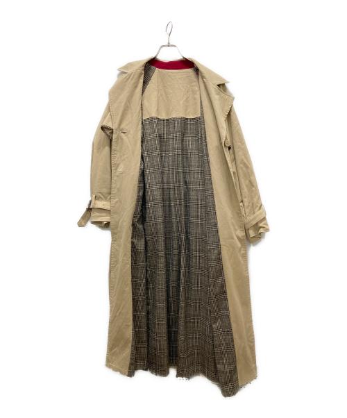 Ameri（アメリ）Ameri (アメリ) STUDIOUS (ステュディオス) 別注REVERSIBLE TRENCH COAT ベージュ サイズ:Fの古着・服飾アイテム