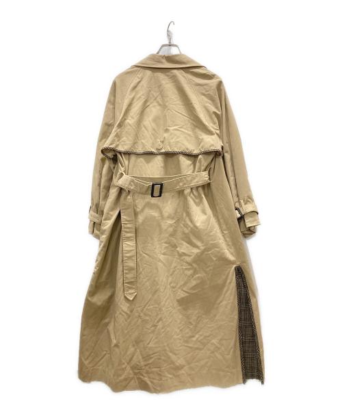Ameri（アメリ）Ameri (アメリ) STUDIOUS (ステュディオス) 別注REVERSIBLE TRENCH COAT ベージュ サイズ:Fの古着・服飾アイテム