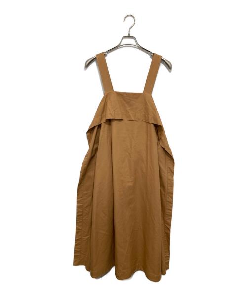 DRAWER（ドゥロワー）DRAWER (ドゥロワー) キャミワンピースドレスジャンパースカート オレンジ サイズ:36の古着・服飾アイテム
