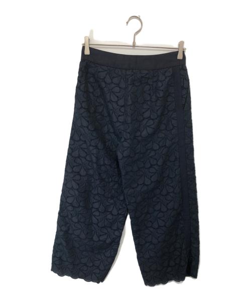 DRAWER（ドゥロワー）DRAWER (ドゥロワー) フラワーレースパンツ　FLOWER LACE PANTS　6514-236-0893 ネイビー サイズ:36の古着・服飾アイテム