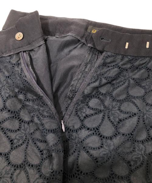DRAWER（ドゥロワー）DRAWER (ドゥロワー) フラワーレースパンツ　FLOWER LACE PANTS　6514-236-0893 ネイビー サイズ:36の古着・服飾アイテム