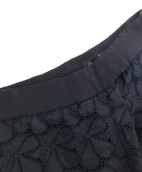 DRAWER（ドゥロワー）DRAWER (ドゥロワー) フラワーレースパンツ　FLOWER LACE PANTS　6514-236-0893 ネイビー サイズ:36の古着・服飾アイテム