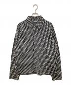 DIOR HOMMEディオール オム）の古着「Dior Oblique Overshirt 20SS コットン オブリーク 総柄 長袖シャツ 023M550AT099」｜アイボリー