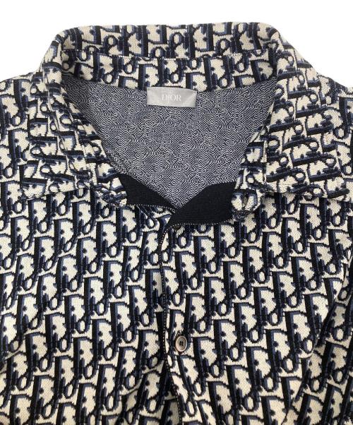 DIOR HOMME（ディオール オム）DIOR HOMME (ディオール オム) Dior Oblique Overshirt 20SS コットン オブリーク 総柄 長袖シャツ 023M550AT099 アイボリー サイズ:XLの古着・服飾アイテム