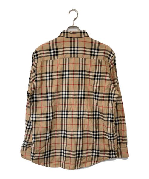 BURBERRY LONDON（バーバリーロンドン）BURBERRY LONDON (バーバリーロンドン) ノバチェックシャツ CHECK SHIRTS 8020883 ベージュ サイズ:Lの古着・服飾アイテム