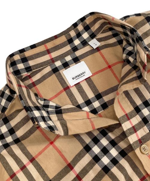 BURBERRY LONDON（バーバリーロンドン）BURBERRY LONDON (バーバリーロンドン) ノバチェックシャツ CHECK SHIRTS 8020883 ベージュ サイズ:Lの古着・服飾アイテム