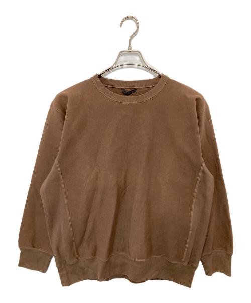 AURALEE（オーラリー）AURALEE (オーラリー) SUPER MILLED SWEAT P/O　スーパー ミルド スウェット プルオーバー ブラウン サイズ:3の古着・服飾アイテム