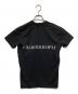 1piu1uguale3 MIKURU ASAKURA (ミクル アサクラ) HYBRID CREW MIRROR LOGO TEE SHIRT MA004 ロゴプリントＴシャツ MIKURU ASAKURA ブラック サイズ:3：10000円