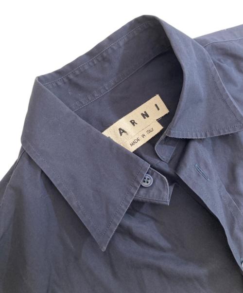 MARNI（マルニ）MARNI (マルニ) line shirts　サイドラインシャツ　M05DL0079 S44928 ネイビー サイズ:46の古着・服飾アイテム