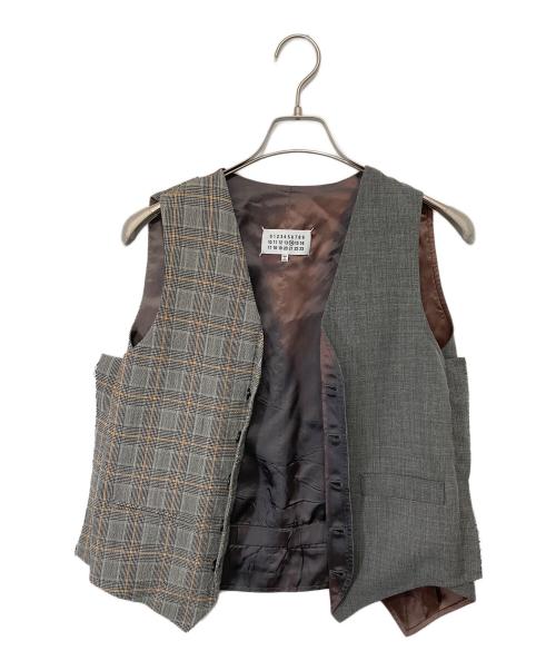 Maison Margiela（メゾンマルジェラ）Maison Margiela (メゾンマルジェラ) 再構築 アーティザナル復刻ジレ　S30FB0085 S47463 グレー サイズ:46の古着・服飾アイテム