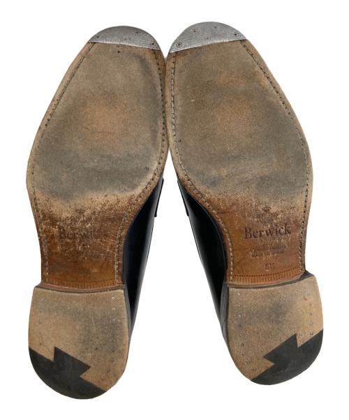 berwick（バーウィック）berwick (バーウィック) コードバン コインローファー ブラック サイズ:6 1/2の古着・服飾アイテム