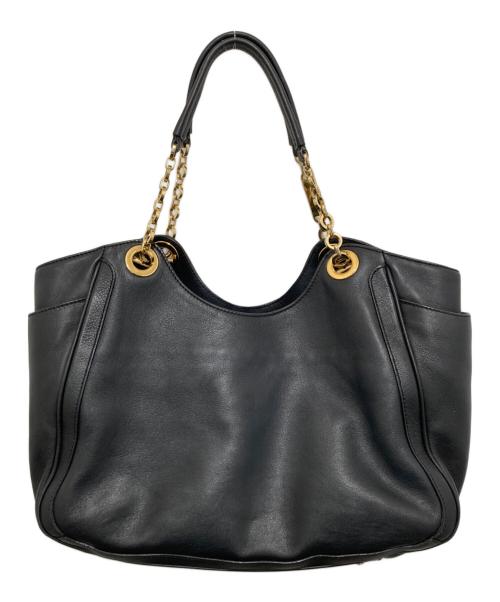 Salvatore Ferragamo（サルヴァトーレ フェラガモ）Salvatore Ferragamo (サルヴァトーレ フェラガモ) ガンチーニチェーントートバッグ ブラックの古着・服飾アイテム