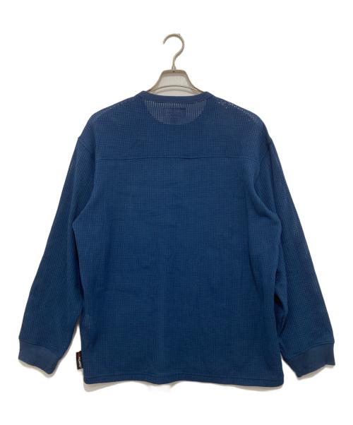 SUPREME（シュプリーム）SUPREME (シュプリーム) 25SS Polartec Mesh L/S Football top ポーラテック メッシュフットボールロンT ネイビー サイズ:Mの古着・服飾アイテム