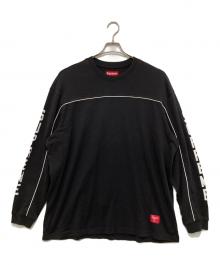 SUPREME（シュプリーム）の古着「25SS Paneled Piping L/S TOP パネル パイピング プリント カットソー」｜ブラック