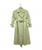 ESTNATIONエストネーション）の古着「タスランドレスラップコート」｜グリーン