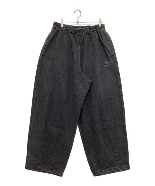 FREAK'S STORE（フリークスストア）FREAK'S STORE (フリークスストア) UMBRO (アンブロ) 別注 Wide Denim Pants グレー サイズ:Lの古着・服飾アイテム