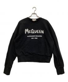 ALEXANDER McQUEEN（アレキサンダーマックイーン）の古着「グラフィティプリント クルーネックスウェット」｜ブラック