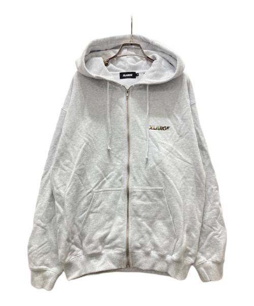 X-LARGE（エクストララージ）X-LARGE (エクストララージ) ジップパーカー グレー サイズ:Mの古着・服飾アイテム
