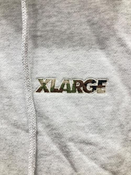 X-LARGE（エクストララージ）X-LARGE (エクストララージ) ジップパーカー グレー サイズ:Mの古着・服飾アイテム