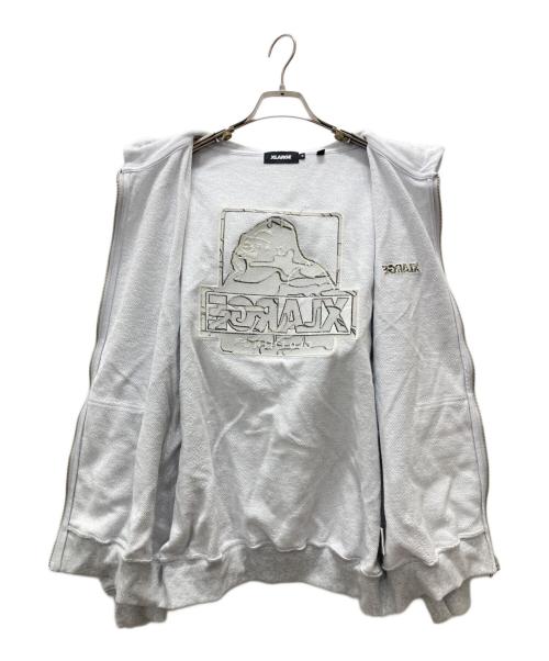 X-LARGE（エクストララージ）X-LARGE (エクストララージ) ジップパーカー グレー サイズ:Mの古着・服飾アイテム